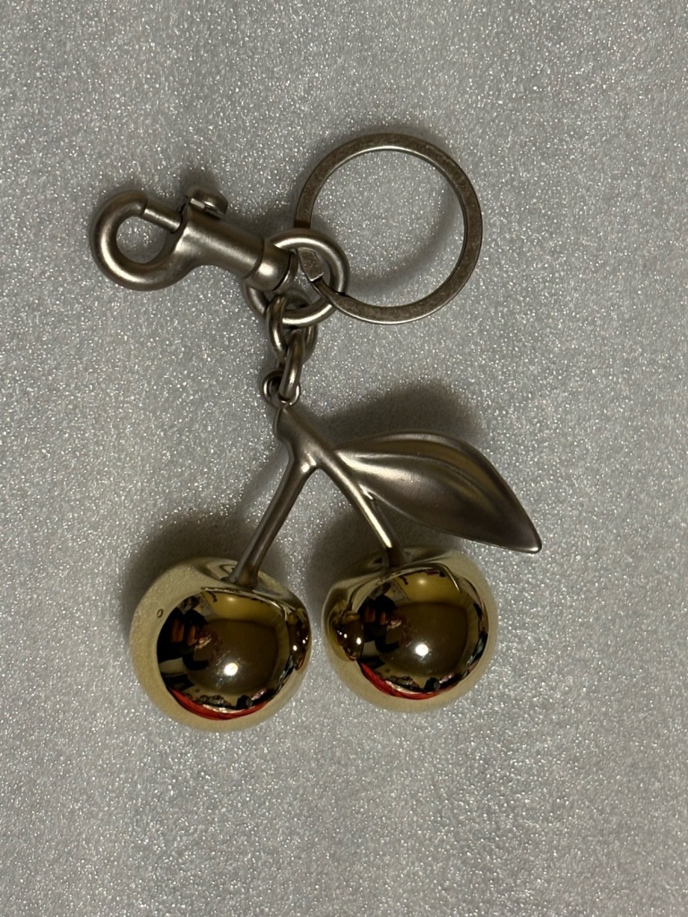 Gold /silver Cherry bag charm / Keychain Women - Fashion Accessory